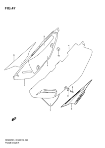 DR650 Обтекатель задний