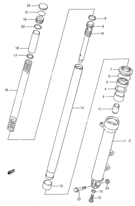 GSX600 Передняя вилка