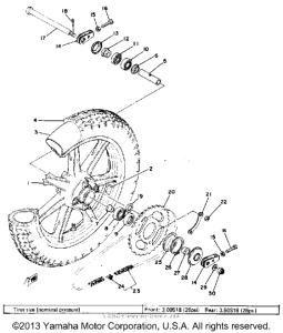 XS400E Переднее колесо