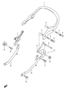 GSX600 Ручка пассажира