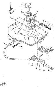 CW50RS Топливный бак