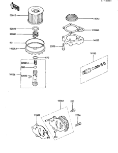 KZ440 Насос масляный  / фильтр масляный