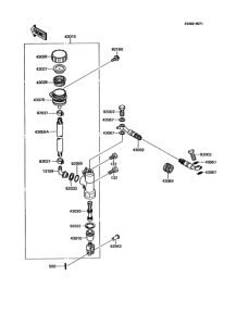 KMX125 Задний торм цилиндр