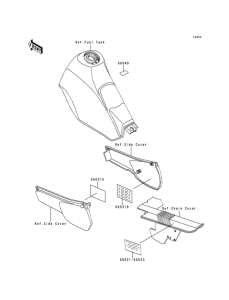 KL250 Лейбл предостережения
