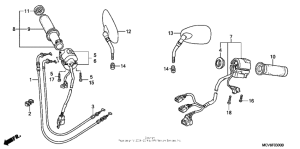 VTX1800S1 Handle switch + cable