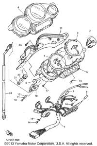YZF600RG Приборы