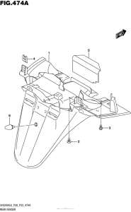 UH200 Rear Fender (Uh200Al6 P28)