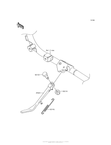 VN1700 Подножка
