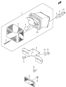 DR-Z400 Задний фонарь
