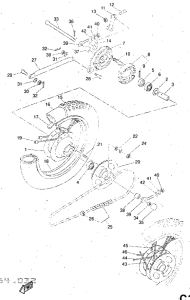 DT50R Переднее колесо