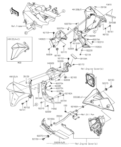ZR800 Обтекатель нижний