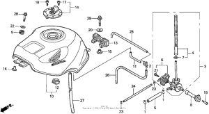 CBR900RR Топливный бак