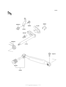 KL650 Механизм переключения передач