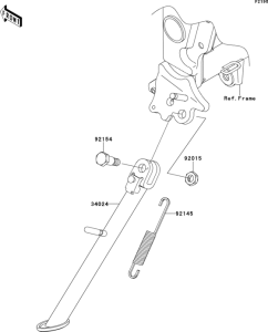 EX250 Подножка