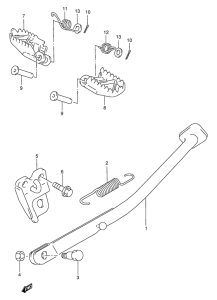 RMX250 Stand - footrest