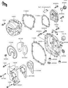 ZX400 Крышки двигателя