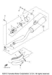 WR250FA Выхлопная система
