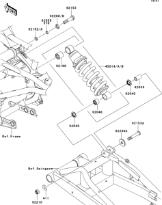 ER650 Подвеска  /  амортизатор