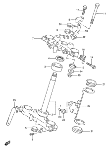 DR650 Траверса нижняя