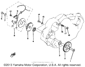 XT500D Contact breaker - governor