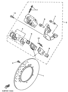 XV500 Front brake. caliper