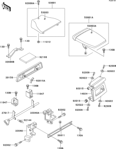 ZX400 Сиденье