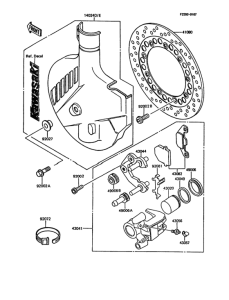 KMX200 Передние тормоза