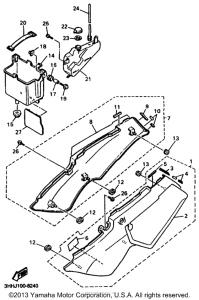 FZR600RKC Боковые обтекатели