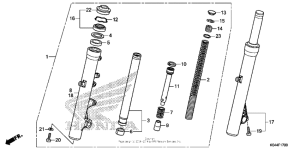 NSS300 (ABS) Передняя вилка