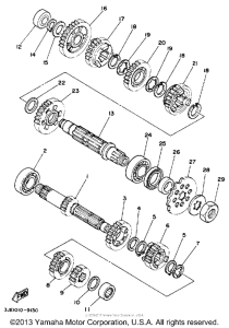 YZ250W Трансмиссия
