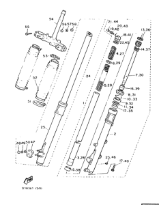 XT600Z Передняя вилка