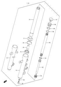 UH150 Демпфер передней вилки