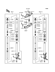 ZG1400 Передняя вилка