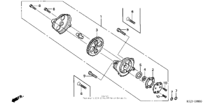 CRF80F Масляный насос