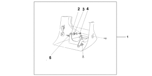 VTX1800C Нижний обтекатель