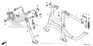 VFR1200X (DCT) Подножка