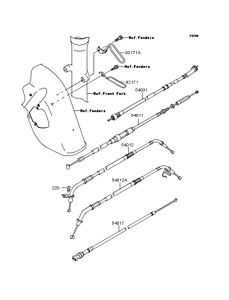 VN400 Тросы управления