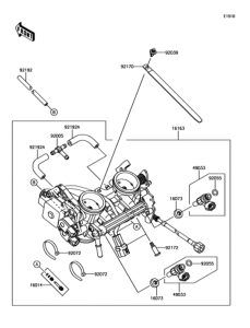 EX650 スロットル