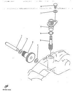 TDR125R Тахометр