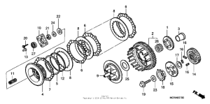 VT750DCA A Сцепление
