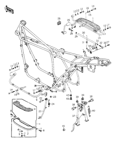 KZ1000 Footrests / stands / brake pedal