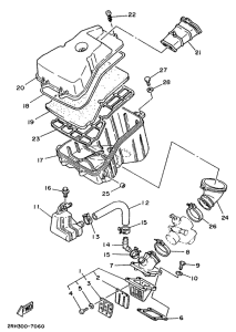 TZR125 Впускная система