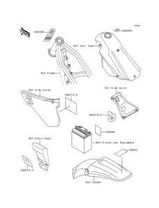 KDX125 Наклейки