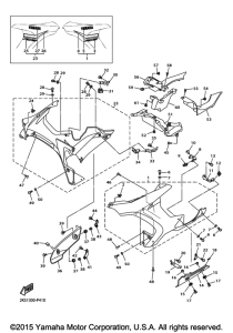 YZF-R1M Обтекатель 2
