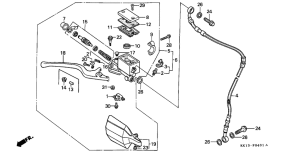 XR250R Fr. brake master cylinder