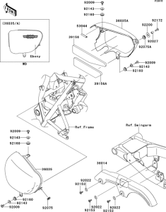 EJ800 Side covers / chain cover(adf)