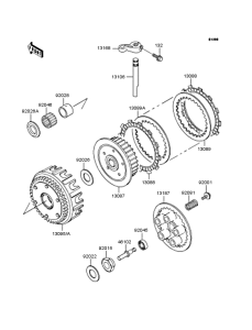ZR400 Сцепление