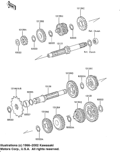 KX125 Трансмиссия