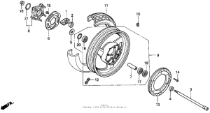 ST1100 St1100 rear wheel