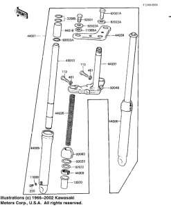 KD80 Вилка передней оси